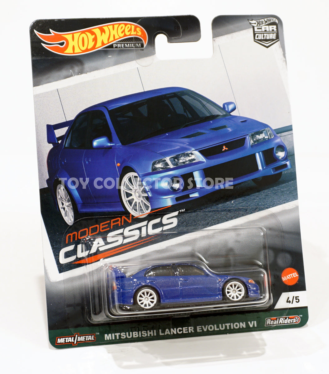 Hot Wheels Modern Classics Mitsubishi Evo VI Car Culture Blue Lancer E ...