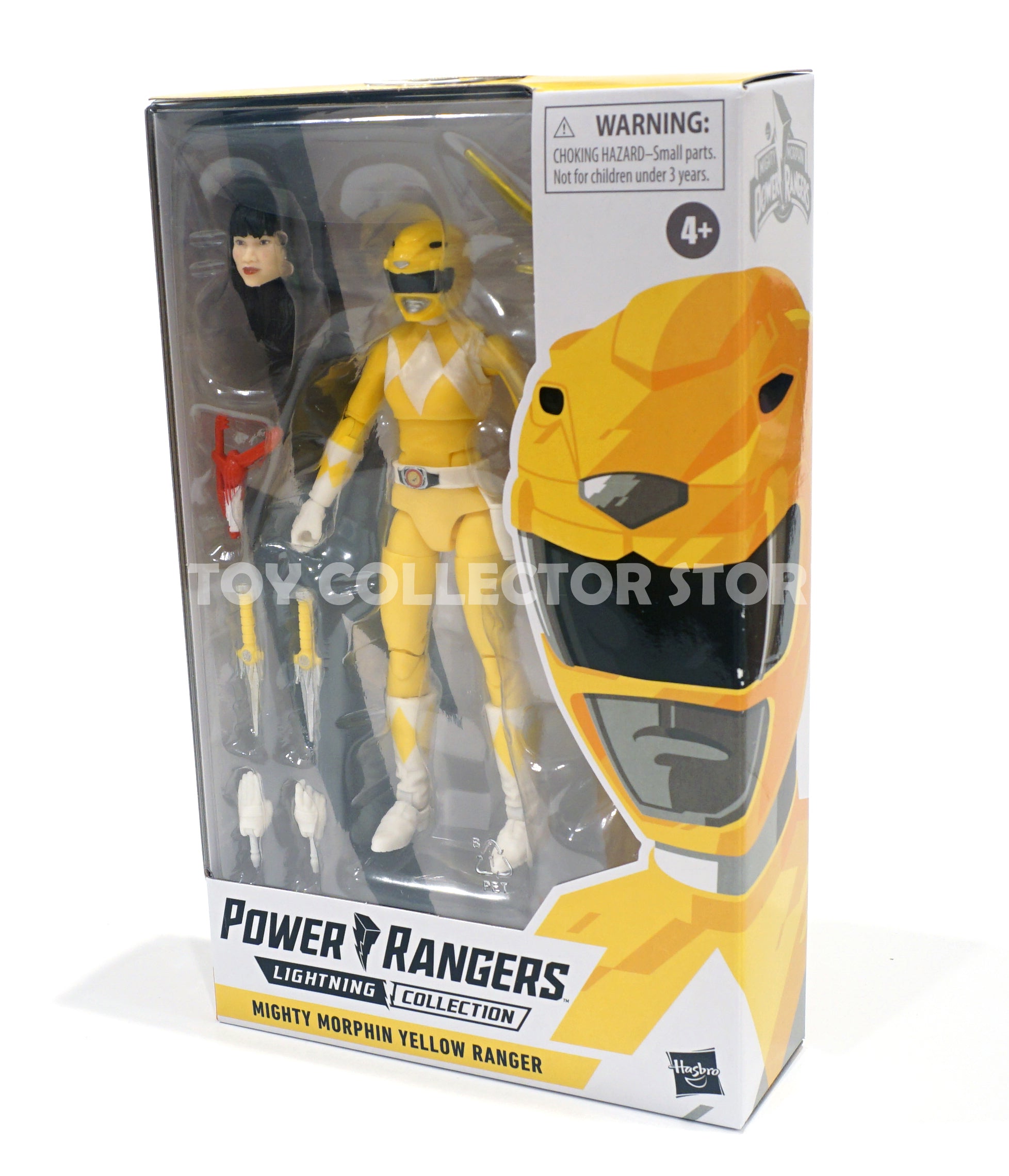 Power Rangers Lightning Collection - Yellow Ranger: Action Figure 15 Cm Con Accessori E Teste Intercambiabili - 2